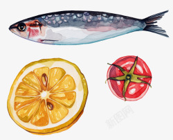 海鲜与水果素材