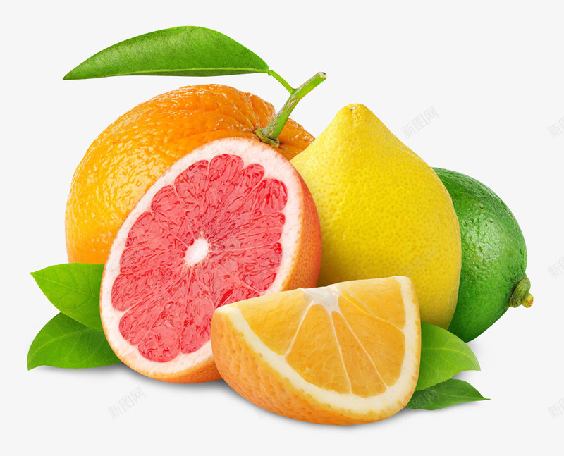 血橙柠檬剖面水果png免抠素材_新图网 https://ixintu.com 剖面 柠檬 水果