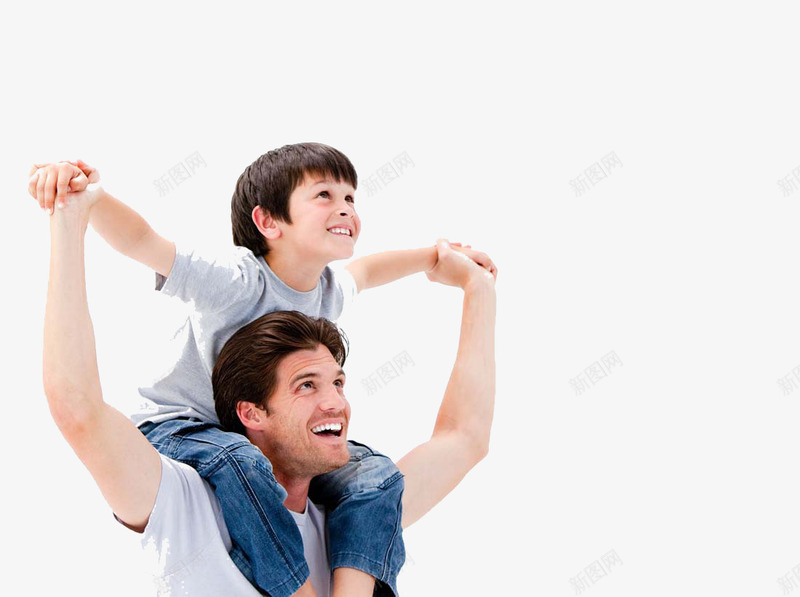 幸福的父亲和孩子png免抠素材_新图网 https://ixintu.com 大海海边 父亲 父子俩