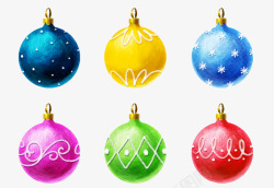 彩色吊饰圣诞节吊饰球高清图片