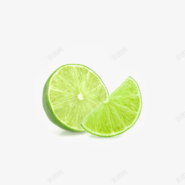 半个柠檬png免抠素材_新图网 https://ixintu.com 半个柠檬 柠檬块 水果 绿色 青柠檬