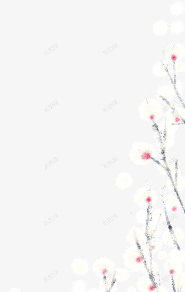 淡水彩画花朵花枝花丛png免抠素材_新图网 https://ixintu.com 淡水彩画 花丛 花朵 花枝