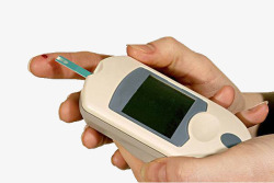 手指测试血糖仪素材