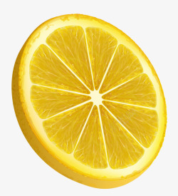 小清新黄色柠檬素材