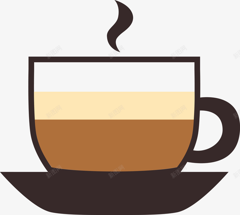 热咖啡矢量图eps免抠素材_新图网 https://ixintu.com 卡通杯子 可爱 咖啡 咖啡杯 咖啡烟 咖啡香气 手绘 杯子 热气 饮料 香气 矢量图