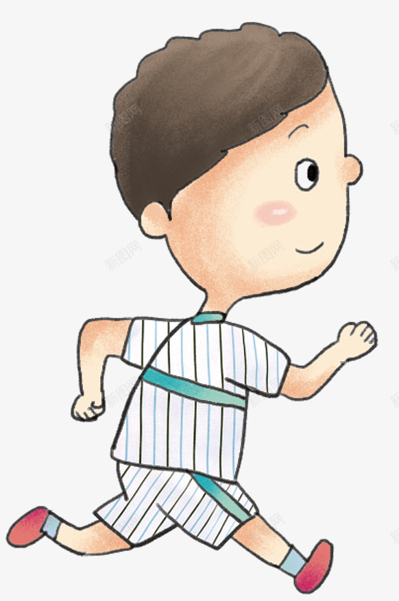 奔跑运动的小男孩png免抠素材_新图网 https://ixintu.com 卡通孩子 奔跑 田径运动 男孩 跑步 跑步男孩 运动
