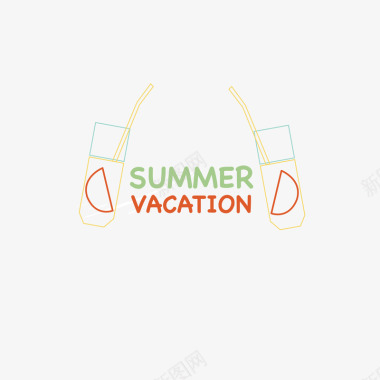 夏日假期logo图标图标