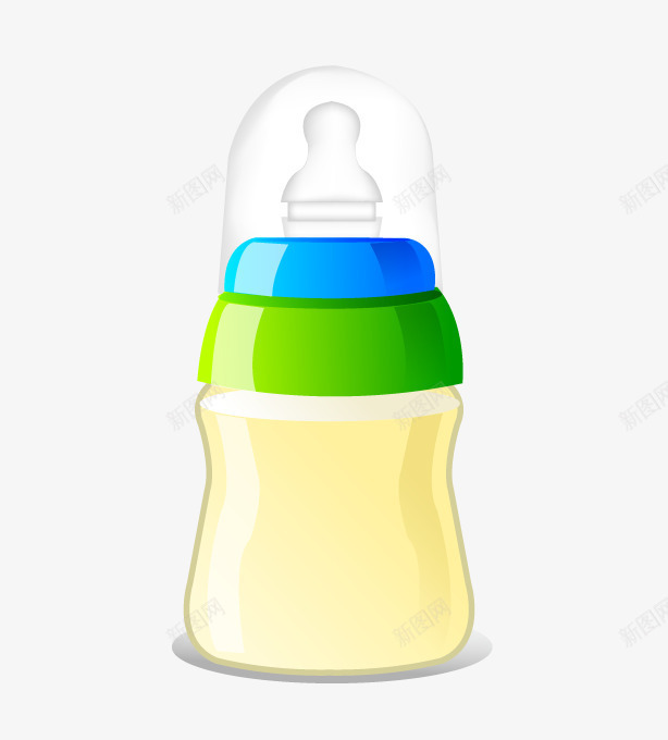 婴儿奶瓶装饰png免抠素材_新图网 https://ixintu.com 奶瓶 婴儿 装饰