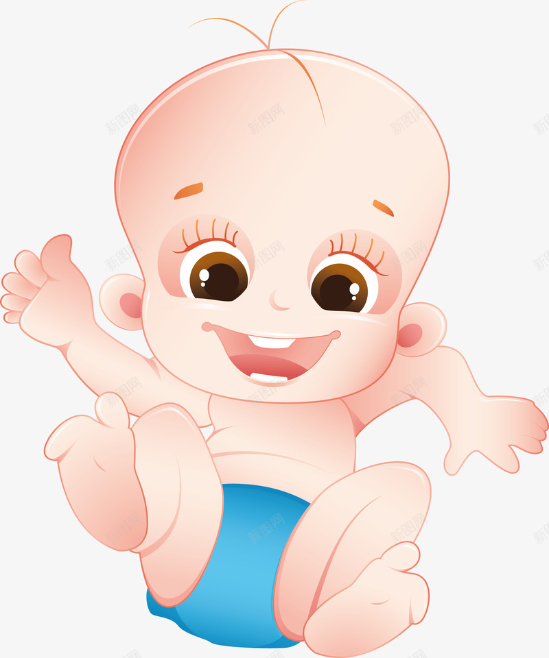 微笑的小宝宝png免抠素材_新图网 https://ixintu.com 卡通 卡通婴儿 可爱 可爱的卡通婴儿矢量 婴儿 婴儿笑 婴幼儿 孩子 宝宝 宝贝