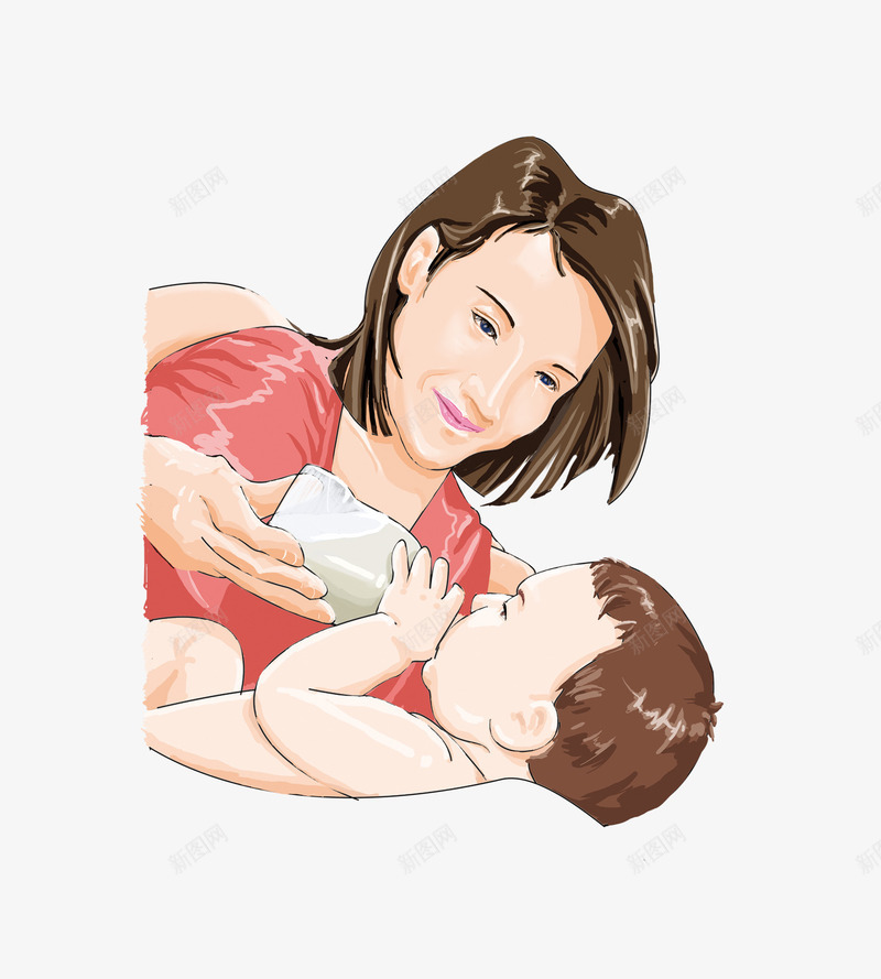 插图宝宝喂养妈妈喂宝宝png免抠素材_新图网 https://ixintu.com 妈妈喂奶 妈妈喂宝宝 妈妈喂饭 宝宝吃饭