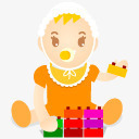 婴儿图标橙色babyiconspng_新图网 https://ixintu.com baby icons orange 图标 婴儿 橙色