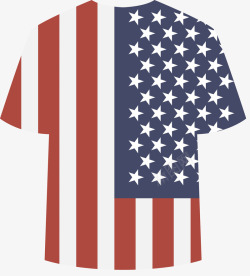 T恤装饰美国国旗素材