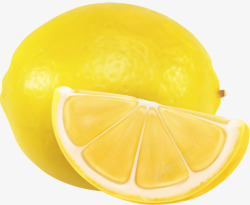 简约黄色柠檬素材