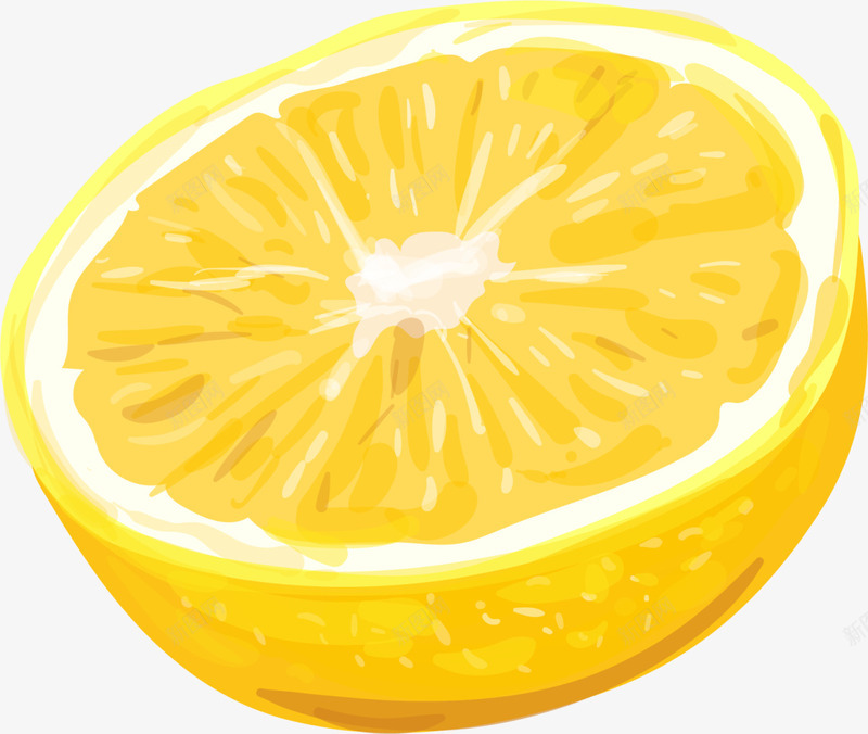 黄色水彩美味柠檬png免抠素材_新图网 https://ixintu.com 果实 水彩柠檬 水果 美味柠檬 装饰图案 黄色柠檬