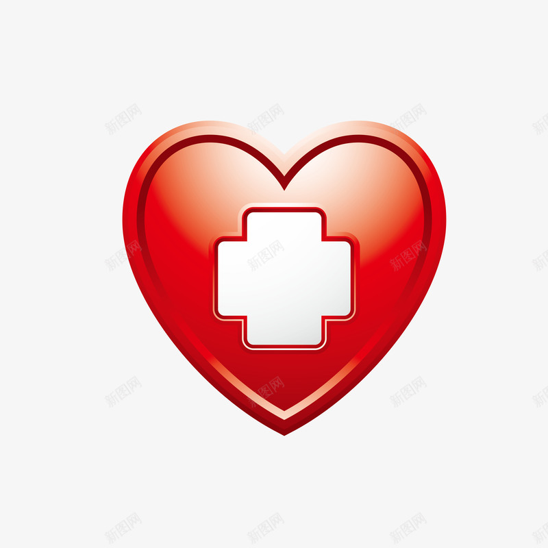 医院爱心标志图标png_新图网 https://ixintu.com 专用 人类进化 医院 提示 爱心