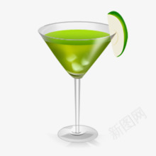 绿色鸡尾酒png免抠素材_新图网 https://ixintu.com 柠檬 绿色 鸡尾酒