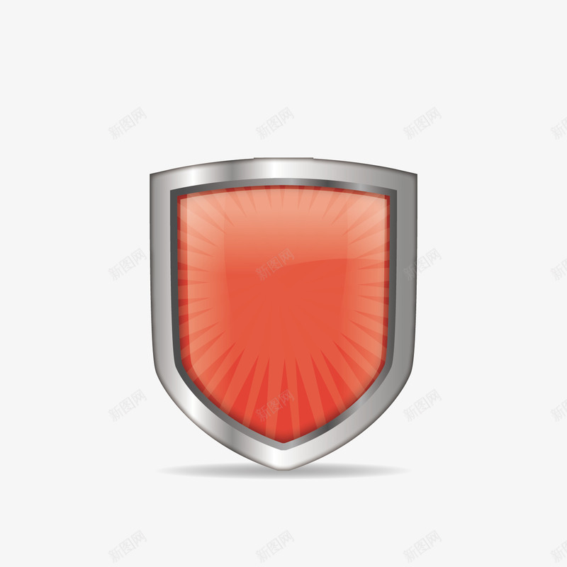 彩色质感盾牌图标png_新图网 https://ixintu.com 保护 安全 盾牌 金属 防护