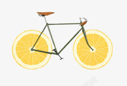 柠檬自行车素材