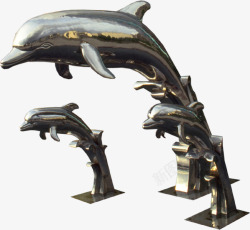 海豚雕塑素材