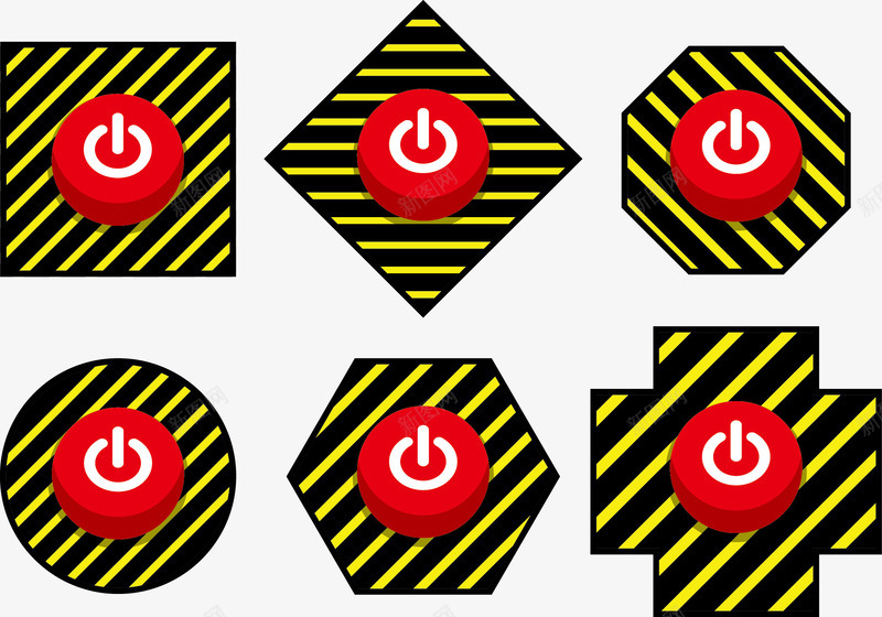 红色按钮png免抠素材_新图网 https://ixintu.com 交通管制 保证安全 安全阀 紧急按钮 红色按钮