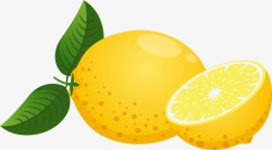 酸酸的柠檬新鲜金黄色的柠檬高清图片