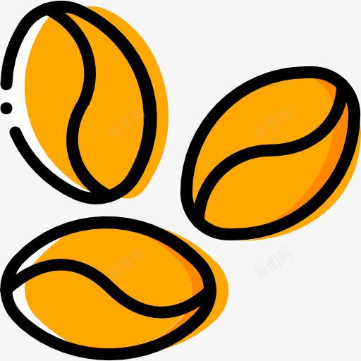 咖啡豆图标png_新图网 https://ixintu.com 农作物种子 咖啡 咖啡豆 种子 简笔咖啡豆 豆类 食品 食品和餐厅 饮料