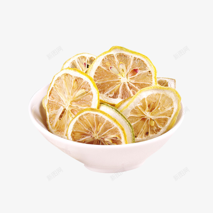 一碗柠檬片png免抠素材_新图网 https://ixintu.com 一碗柠檬片 产品实物 柠檬片 花草茶