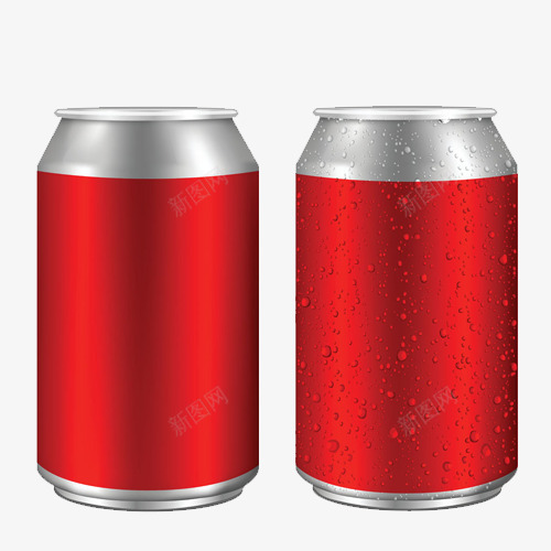 可乐易拉罐png免抠素材_新图网 https://ixintu.com 写实 声音 手绘 拟物化 易拉罐 易拉罐贴纸 红色 饮料