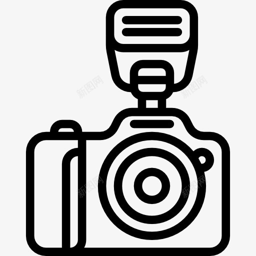 带闪光灯的相机图标png_新图网 https://ixintu.com 反射 图片 技术 摄影 摄影师 照片的相机