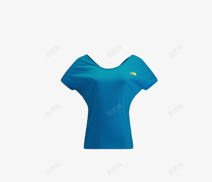 北面短袖png免抠素材_新图网 https://ixintu.com CE2K2016春夏新款蓝色 产品实物 北面 女款速干短袖T恤