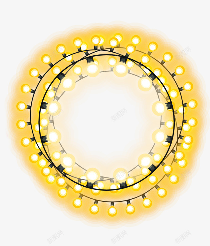 照亮成圆形的灯光png免抠素材_新图网 https://ixintu.com 圆形灯光 很多灯 灯