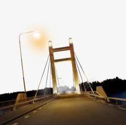 桥楼房灯光夜晚晚上的桥高清图片