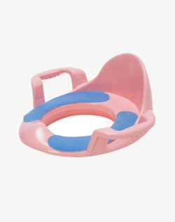 婴儿坐便器宝宝扶手坐便器ZBB06加垫款粉色高清图片
