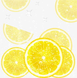 水中的柠檬片柠檬片高清图片