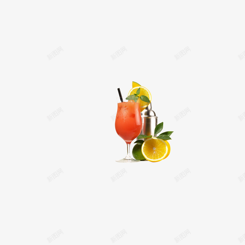 缤纷果汁png免抠素材_新图网 https://ixintu.com 果汁 柠檬 草莓汁