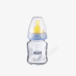 NUK奶瓶NUK紫色玻璃奶瓶高清图片