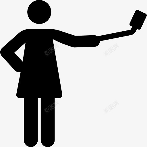 Selfie图标png_新图网 https://ixintu.com humanpictos 女人 手机 照片的人 自拍