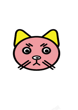 猫咪免抠图像手绘线条猫咪图像高清图片