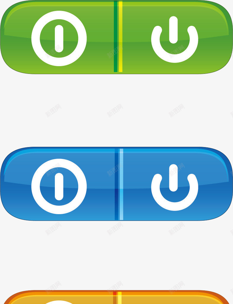 按钮元素png免抠素材_新图网 https://ixintu.com png 元素 卡通 开关 按钮 查询按钮