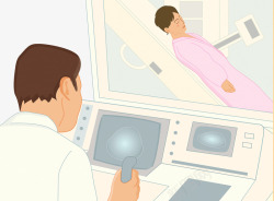 放射治疗医院放射治疗检查室高清图片