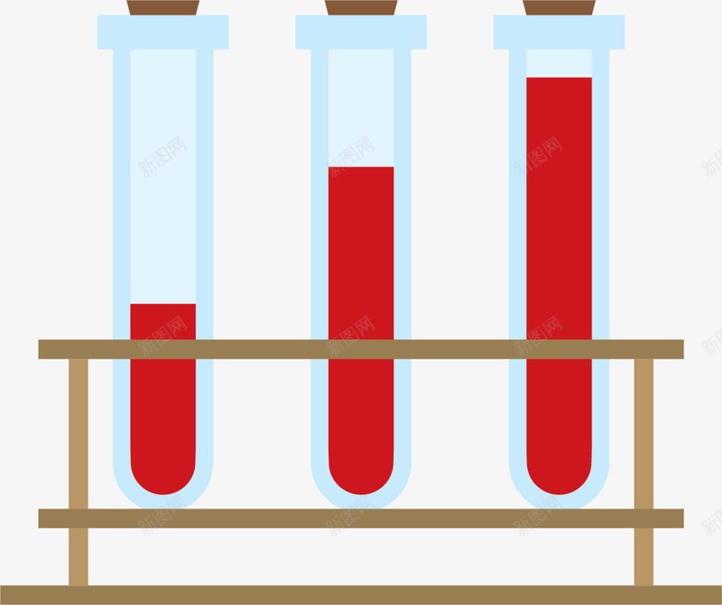 红色扁平血液试管png免抠素材_新图网 https://ixintu.com 世界红十字日 医疗 医院 扁平试管 无偿献血 爱心 血液 试管