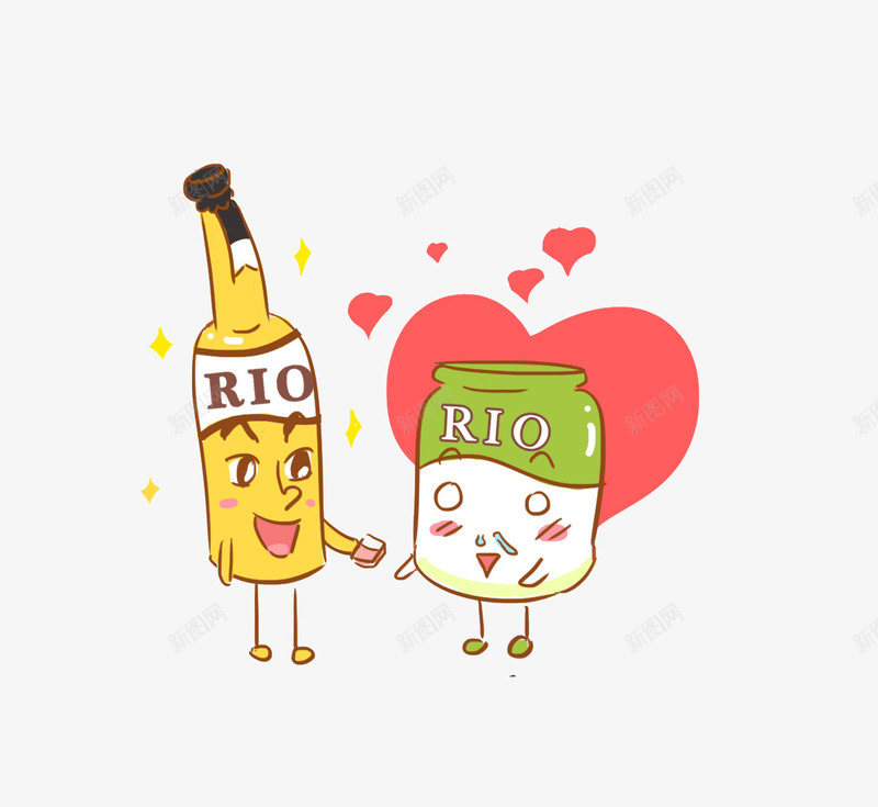 RIO鸡尾酒png免抠素材_新图网 https://ixintu.com 卡通 饮料 鸡尾酒