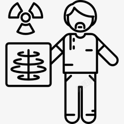 放射科放射科工作的图标高清图片