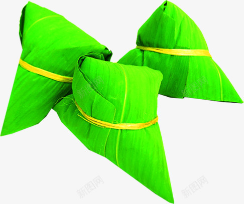 绿色粽子端午节装饰png免抠素材_新图网 https://ixintu.com 端午节 粽子 绿色 装饰