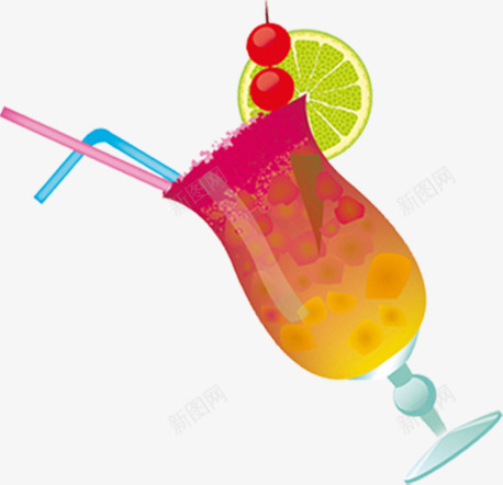 手绘创意夏天的饮料柠檬png免抠素材_新图网 https://ixintu.com 创意 夏天 柠檬 饮料