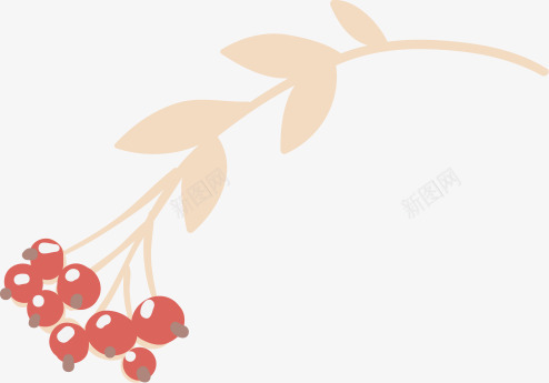 粉色花枝上的红色水果欧式花纹png免抠素材_新图网 https://ixintu.com 欧式 水果 粉色 红色 花枝 花纹