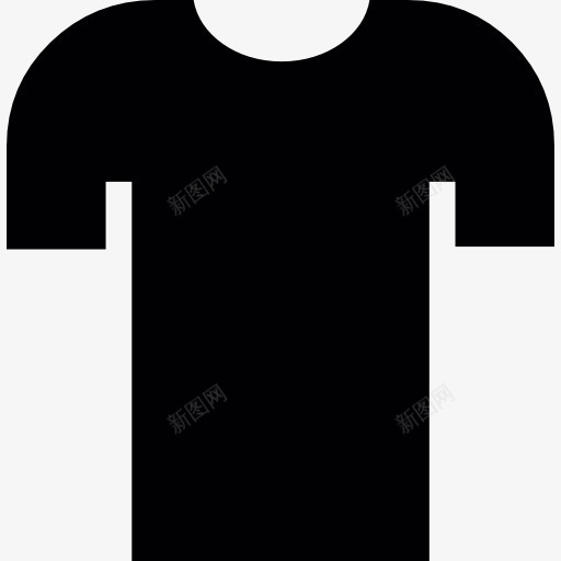 圆领衫图标png_新图网 https://ixintu.com T恤 上面 圆领 时装 衬衫 黑色衬衫