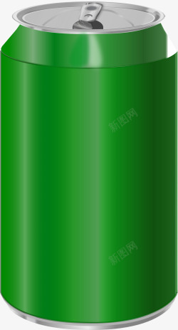 绿色易拉罐素材