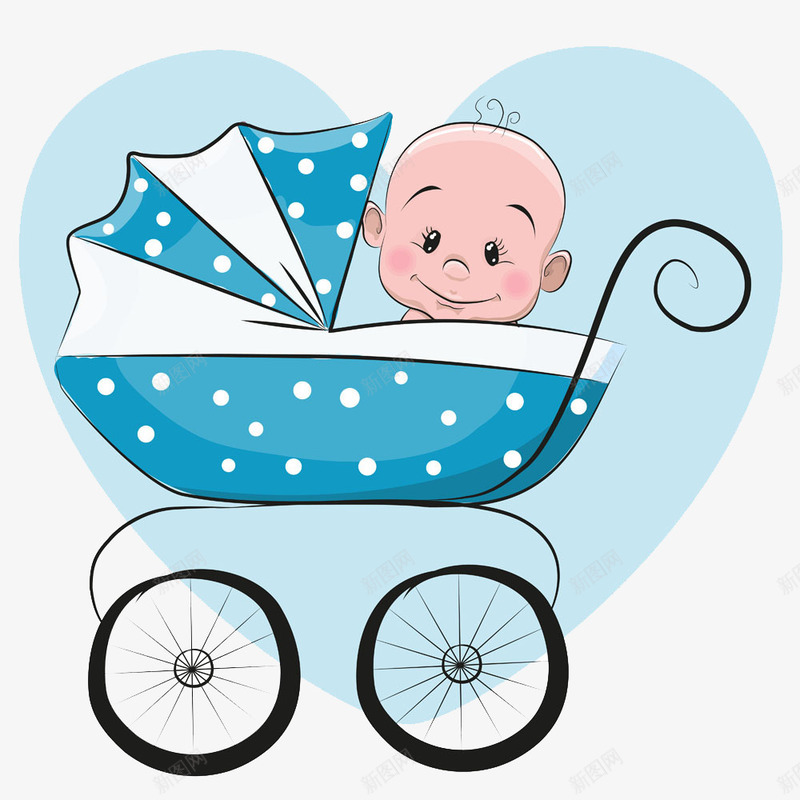 坐在蓝色婴儿车的宝宝png免抠素材_新图网 https://ixintu.com baby 儿童幼儿 可爱宝宝 坐在蓝色 婴儿 婴儿车 小孩子 快乐儿童