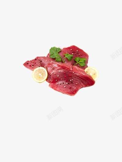 生肉png免抠素材_新图网 https://ixintu.com 摄影 柠檬 牛排 猪肉 生肉 肉 食物
